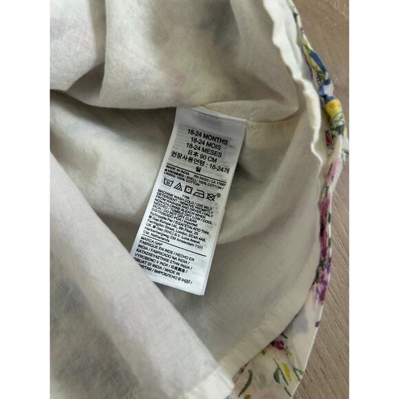 Gap Puff-Sleeve Dress - Floral - 18-24 months with Bloomers - Picture 6 of 8